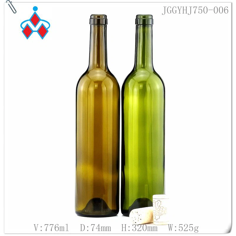 Customized Glass Bordeaux Wine Bottle Free Sample