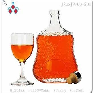 Verre de bouteille de brandy