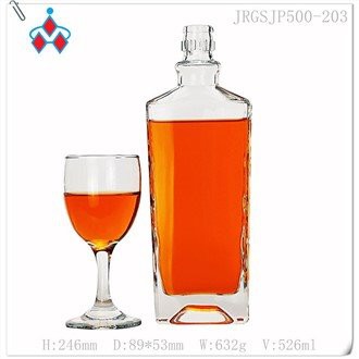 Bouteilles de tequila en verre