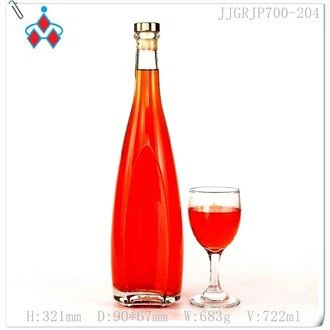 Bouteille de liqueur de vodka en verre
