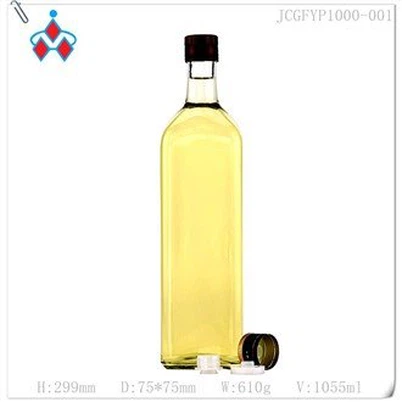Bouteille en verre d’huile d’olive 750ml