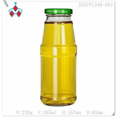 Taille de la bouteille en verre de boisson gazeuse