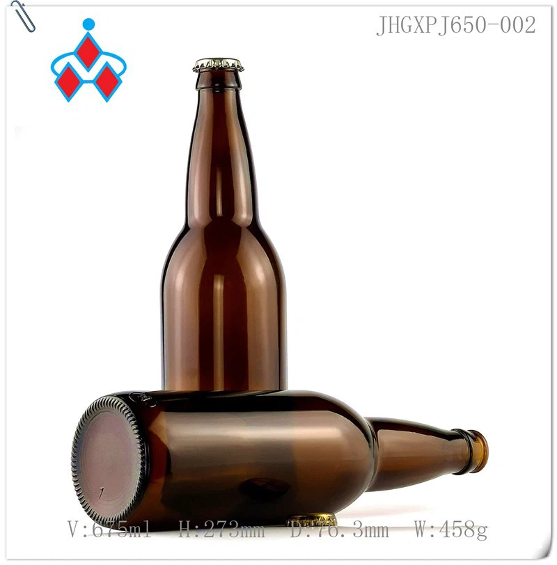 650ml Amber Beer Glass Bottle