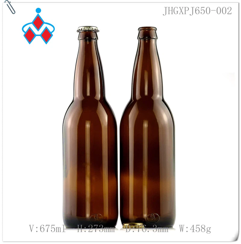 Bouteille en verre de bière Amber 650 ml